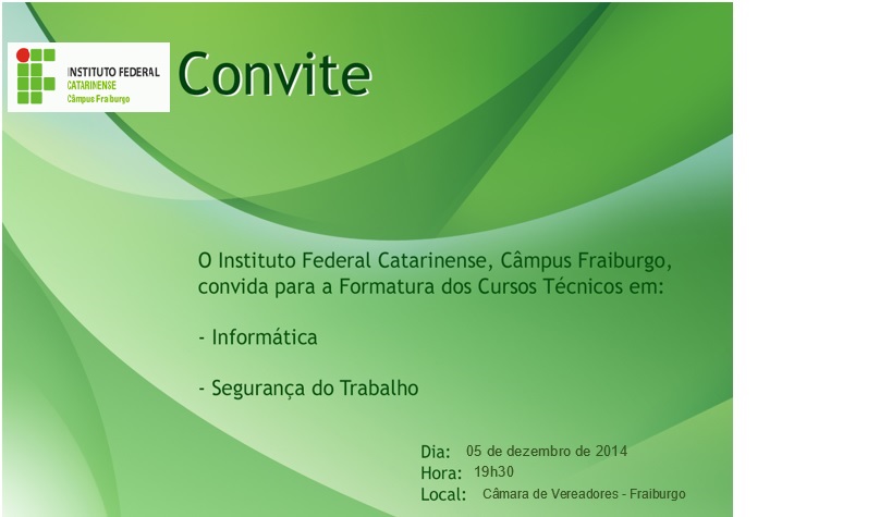 convite formatura fraiburgo